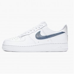 Nike WMNS Air Force 1 Low Pony Hair Snakeskin Midnight Turquoise CW7567 100 Sports Shoes