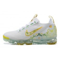 Air VaporMax 2021 Flyknit White Yellow W/M Sneakers