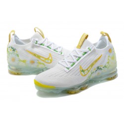 Air VaporMax 2021 Flyknit White Yellow W/M Sneakers